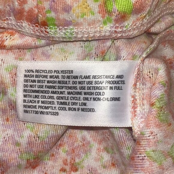 Cat & Jack Long-Sleeve Top Striped Turtleneck & Floral PJ Tank Girls M/8 (3-Pk) - Picture 10 of 13